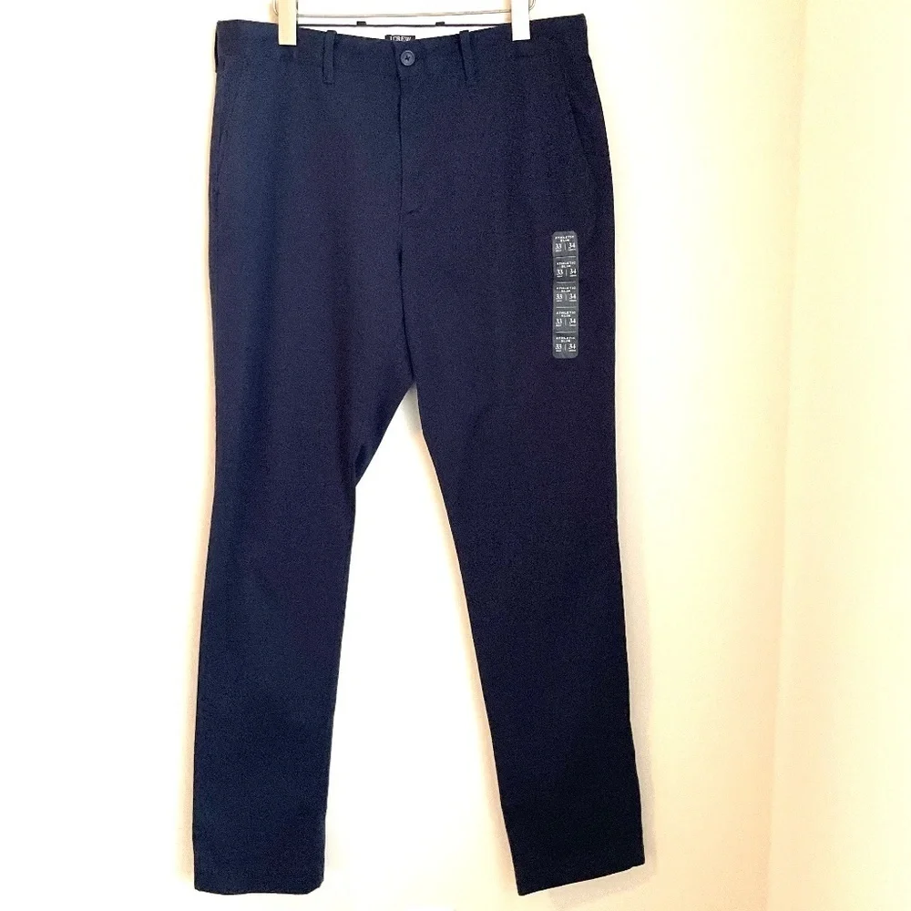 J. Crew Factory Mens Navy Slim Fit Athletic Chino Pants NWT